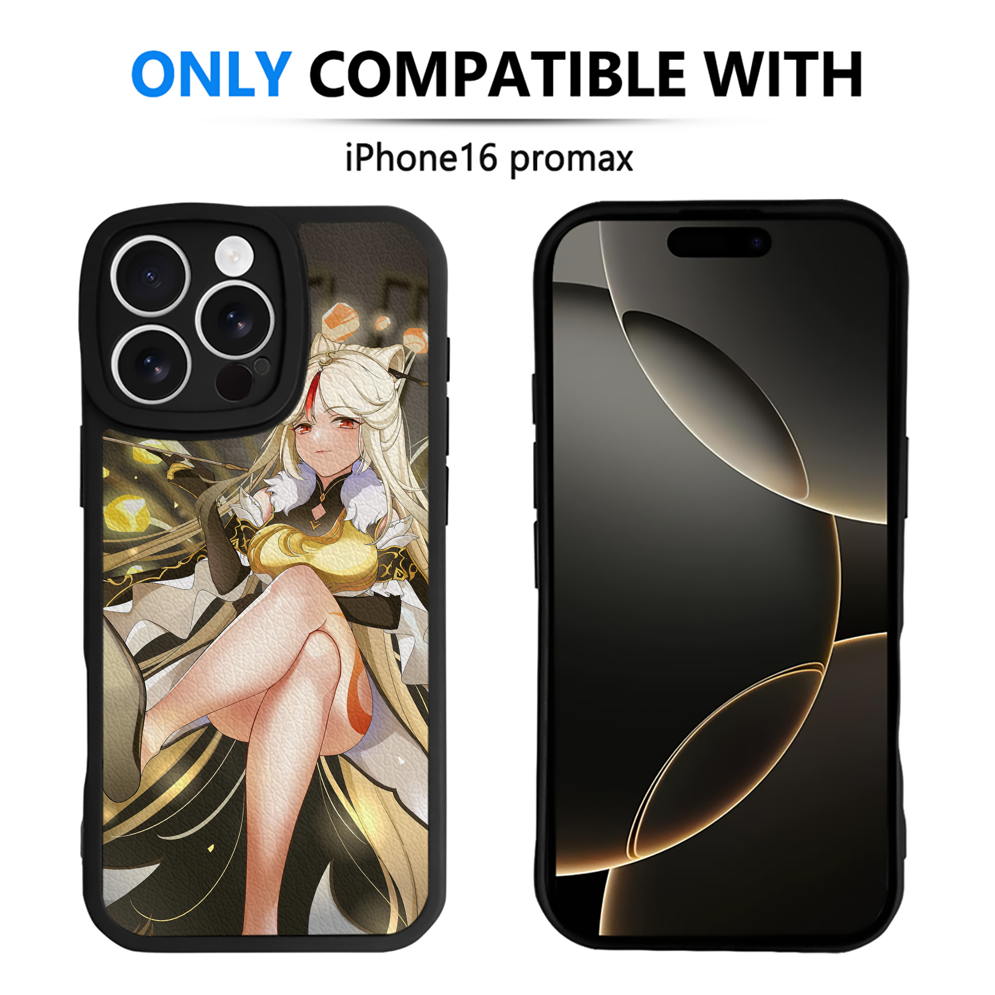 げんし神 genshin 【iPhone 16シリーズ対応】シリコンスマホケース（レザー調） 材質：シリコン